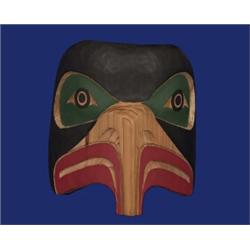 Coast Salish Eagle Mask by Tyrone Joseph 7 3/4" H. Fine Condition…