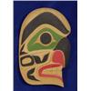 Image 1 : Fred Baker Carved and Painted Hawk Plaque From Squamish, B.C. 7 1/2" H. 5" W. Fine Condition…