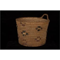 Salish Handled Basket 12 1/4" D. 11" H. As Is…