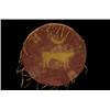 Image 1 : Northern Plains Painted Buffalo Hide Shield 17" D. Fine Condition…