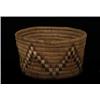 Image 1 : Old Salish Circular Coiled Basket 8" D. 4 1/2" H. Fair Condition…