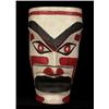 Image 1 : Carved Cedar Wall Mask by Stephen Jules 11 1/2" H. 7 3/4" W. Good Condition…