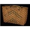 Image 1 : Old Penobscot Polychrome Carry Basket 15" L. 10" W. Fair Condition…