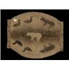 Image 1 : Inuit Sealskin Oval Mat 31"x 26" Good Condition…