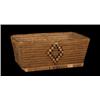 Image 1 : Salish Rectangular Basket Diamond Imbrication 14" L. 8" W. As Is…