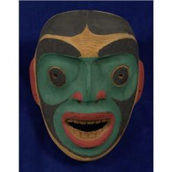 Tlingit Carved and Painted Mask 10" H. 8 1/4" W. Good Condition…