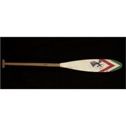 Carved and Painted Paddle with Native Motif 48" L. As Is…