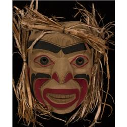 Gitksan Warrior Mask by Glen Harris 11 1/2" H. Good Condition…