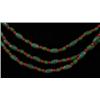 Image 2 : Three Long Strands of Six Layer Watermelon Chevron Trade Beads…