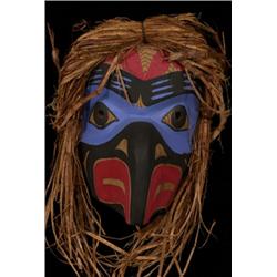 Glen Harris Carved Gitsan Eagle Mask 12" H. 10" W. Fine Condition…