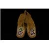 Image 1 : Pair of Beaded Moccasins 9 1/2" L. Fair Condition…