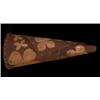Image 1 : Chippewa Incised Birch Bark Moose Calling Horn Dogwood Flower Design 17" L. Good Condition…