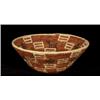Image 1 : Coiled Red and White Basket with Humans and Animals 13" D. Modern…