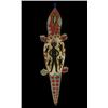 Image 1 : Old Zulu Beaded Sash with Turtle Design and Cowrie Shells 41" L. Fair Condition…
