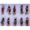 Image 1 : Collection of Ten Carved Miniature Kachina Dolls 3 1/2" H. Fine Condition…