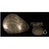 Image 1 : Two Old West Coast Carved Sterling Pendants with a Sterling Chain Good Condition…