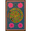 Image 1 : Huichol Yarn Snake Painting 35 1/2"x 23 1/2" Good Condition…