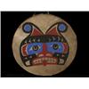 Image 1 : Painted Northwest Coast Two Sided Drum 13" D. Good Condition…