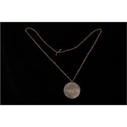John Adams Peace Medal Strung on Copper Beads…