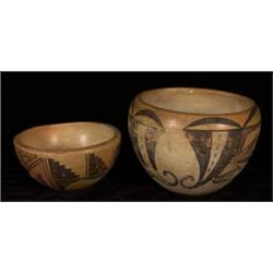 Two Old Hopi Pots 5" D. 4 1/4" D. Good Condition…