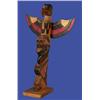 Image 1 : Carved Kwakiutl Yellow Cedar Totem 18" H. 11 1/2" W. Fine Condition…
