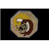 Image 1 : Painted Northwest Coast Deerskin Drum Eagle and Warrior Design 12 3/4" W. Good Condition…
