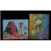 Image 1 : Two Original Navajo Paintings by Henry Clay Mudhead Kachina Dancer 18"x 14" Fair Condition…