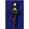 Image 1 : Carved and Painted Northwest Coast Thunderbird Rattle with Deer Hoof 9 1/2" H. Good Condition…