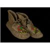 Image 1 : Pair of Beaded Moccasins with Butterfly and Floral Design Fair Condition…