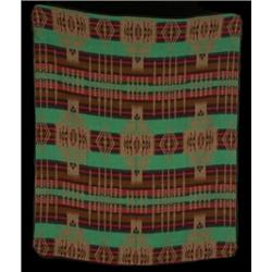 Large Rio Grande Woolen Reversible Trade Blanket 84"x 80" Fine Condition…