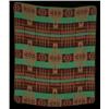 Image 1 : Large Rio Grande Woolen Reversible Trade Blanket 84"x 80" Fine Condition…