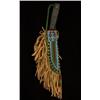 Image 1 : Sioux Fully Beaded Knife Sheath and Knife 14" L. Fine Condition…