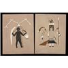Image 1 : Two Southwest Kachina Paintings 17 1/2"x 14"…