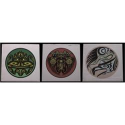Three Northwest Coast Prints 22"x 21 1/2" As Is…