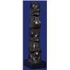 Image 2 : 19TH C. Carved Argillite Totem Unsigned 6 1…