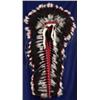 Black Feather Double Trailer Headdress Bead…