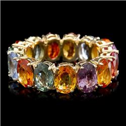 14k Yellow Gold 12.00ct Sapphire Ring