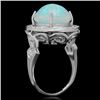 Image 2 : 14K Gold 5.67ct Opal 0.88ct Diamond Ring