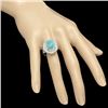 Image 3 : 14K Gold 5.67ct Opal 0.88ct Diamond Ring