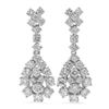 Image 1 : 14K Gold 3.07ct Diamond Earrings
