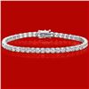 Image 1 : 18k Gold 10.75ct Diamond Bracelet