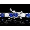Image 3 : 18k Gold 6ct Sapphire 2.70ct Diamond Bracelet