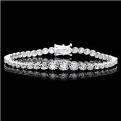 18k White Gold 4.50ct Diamond Bracelet