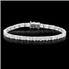 Image 1 : 18k White Gold 8.60ct Diamond Bracelet