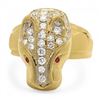 Image 2 : 18k Gold 1.00ct Diamond 0.05ct Ruby Mens Ring