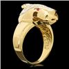 Image 3 : 18k Gold 1.00ct Diamond 0.05ct Ruby Mens Ring