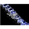 Image 3 : 14k 54.00ct Tanzanite 2.00ct Diamond Necklace