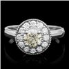 Image 1 : 14k White Gold 1.05ct Diamond Ring