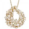 Image 2 : 14k Yellow Gold 2.70ct Diamond Pendant