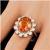 Image 4 : 14k Rose Gold 4.50ct Citrine 1.30ct Diamond Ring